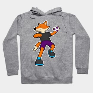 Fox at Handball player with Handball Hoodie